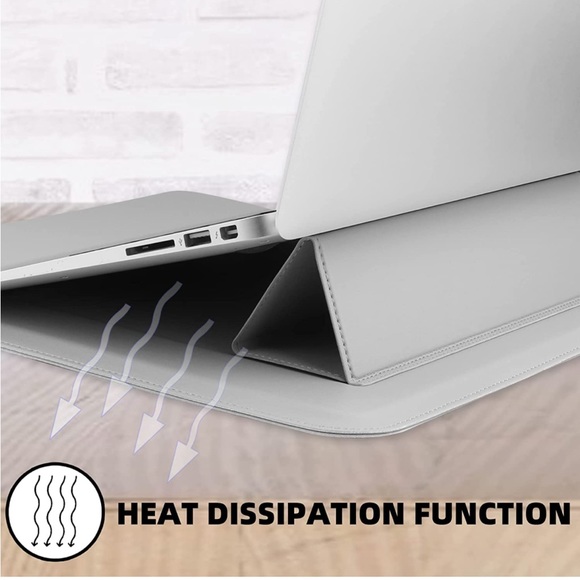 MacBook Pro 13 2016-2021 Laptop Sleeve PU Leather Case - Picture 5 of 10